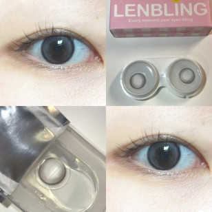 【散光】Lenbling Eye Only 1 Month Olovue Water Gray 每月抛棄散光彩妝隱形眼鏡
